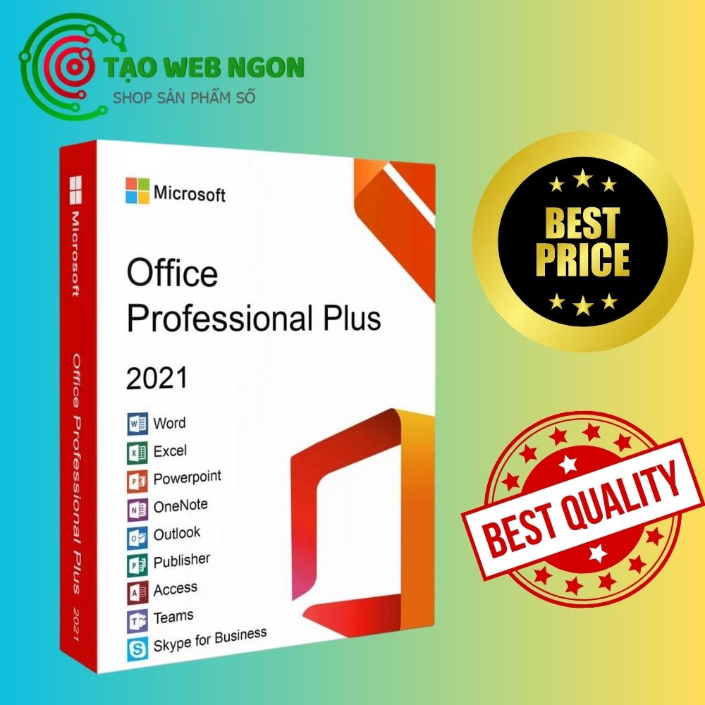 Key Office 2021 Professional Plus – 1 PC vĩnh viễn