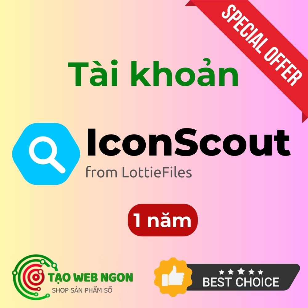 Tài khoản IconScout 1 năm giá siêu ưu đãi