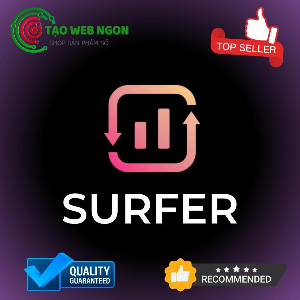 Tài khoản chung Surfer SEO gói 1 tháng - giá rẻ cho SEOer