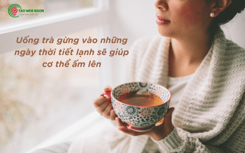 uống trà gừng giúp làm nóng cơ thể