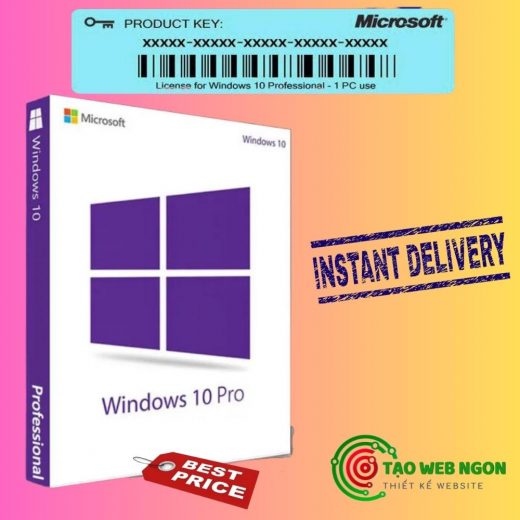 Key Windows 10 Pro 32/64 bit