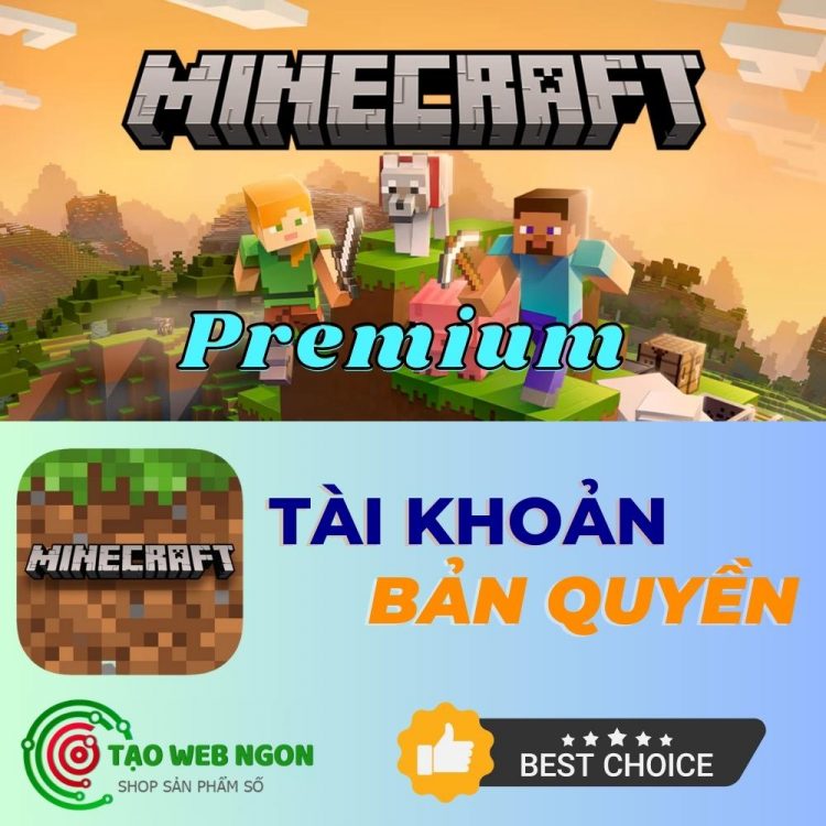 Tài khoản Minecraft Premium bản quyền