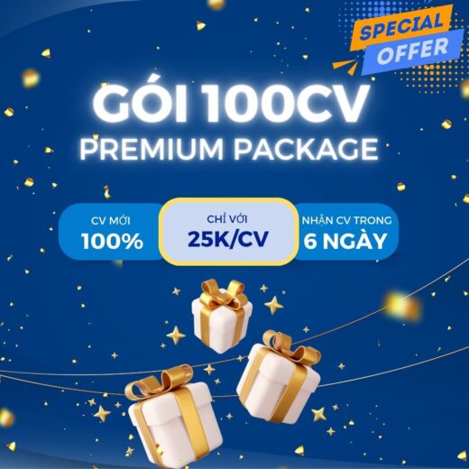 Gói 100 CV Tuyển Dụng - Giải pháp tuyển dụng tổng thể cho doanh nghiệp