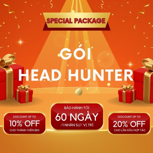 Gói Báo giá dịch vụ headhunter giá rẻ nhất 60 ngày 1 vị trí
