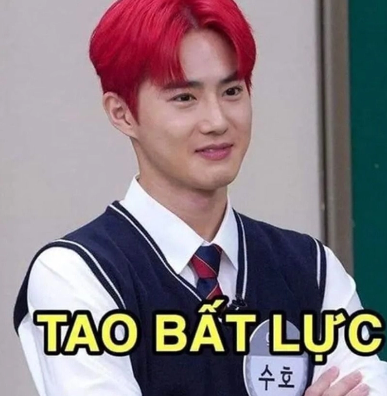 ảnh meme Bật mode người phụ nữ bất lực với tay ôm mặt