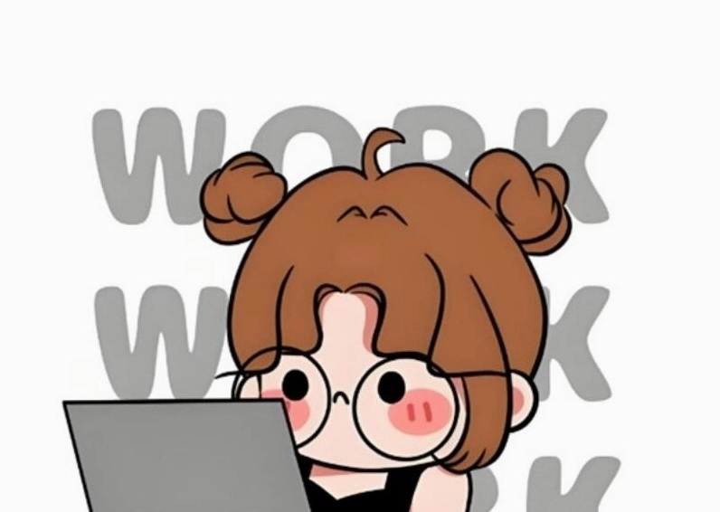 Ảnh meme Chạy KPI của cô gái văn phòng