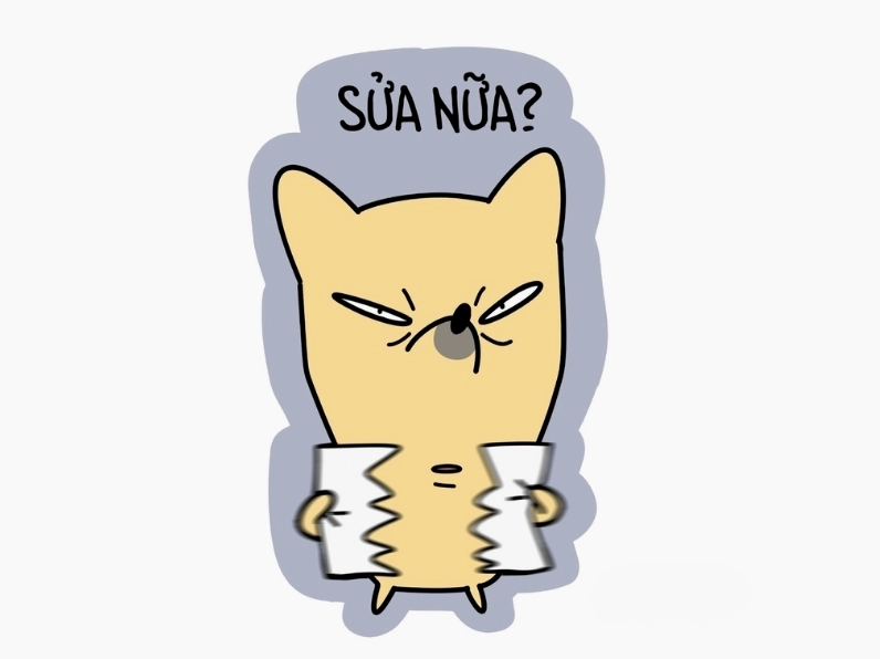 Ảnh meme Chê sửa nữa với nét mặt chán nản của người đàn ông