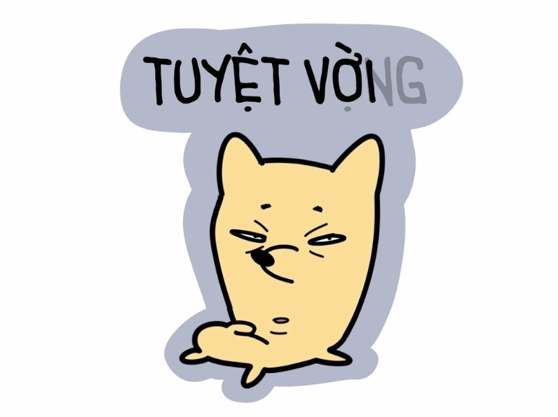 Ảnh meme Chê tuyệt vời và tuyệt vọng với hai sắc thái đối lập