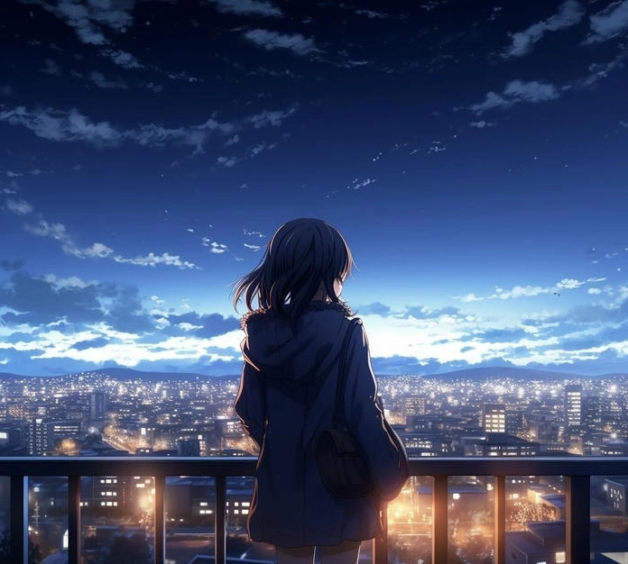 Ảnh meme Chữa lành anime chill đêm tĩnh lặng 4k realism