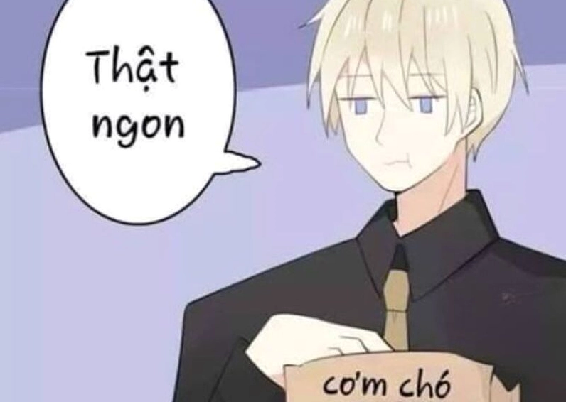 Ảnh meme Cơm tró anime với khoảnh khắc ngọt ngào của cặp đôi