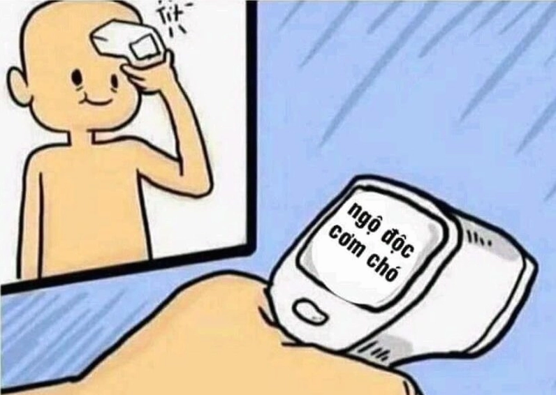 Ảnh meme Cơm tró kèm caption hài hước về nỗi lòng FA