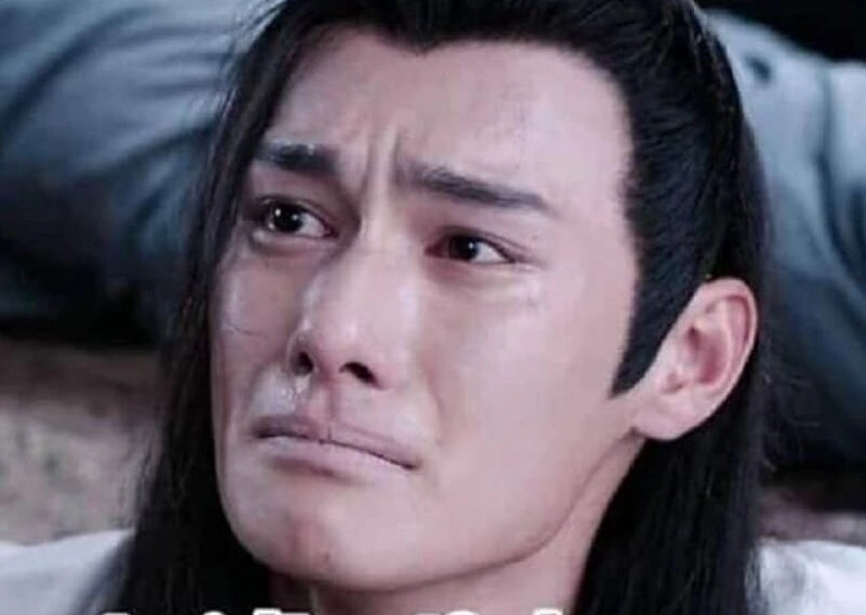 Ảnh meme Cơm tró trong bối cảnh kiếm hiệp với cặp đôi tình tứ