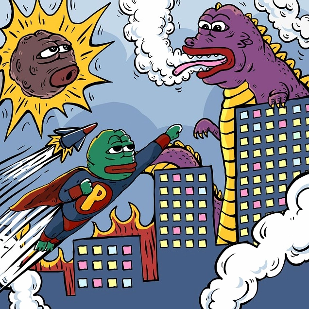 Ảnh meme Đăng xuất của siêu nhân ếch trong trận chiến cam go