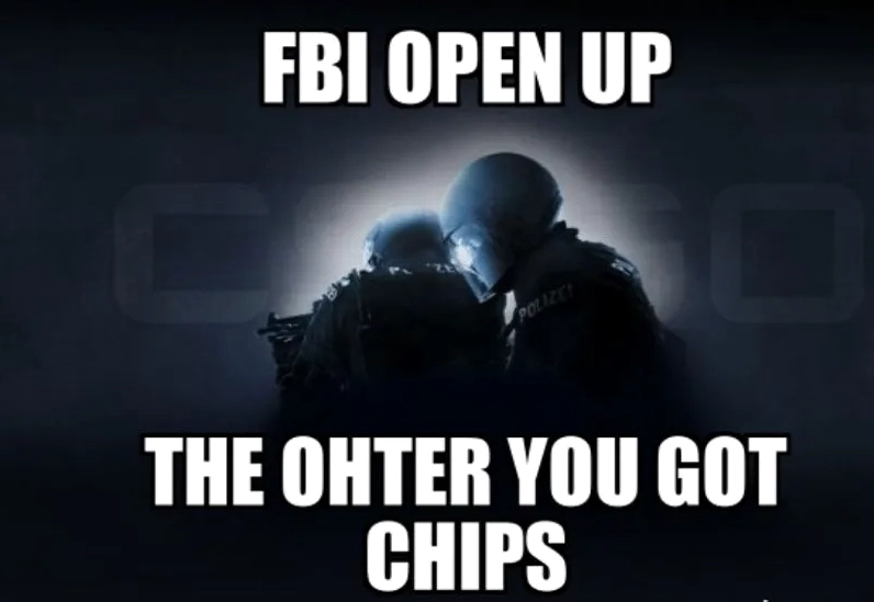 Ảnh meme Đăng xuất với hình ảnh FBI hài hước