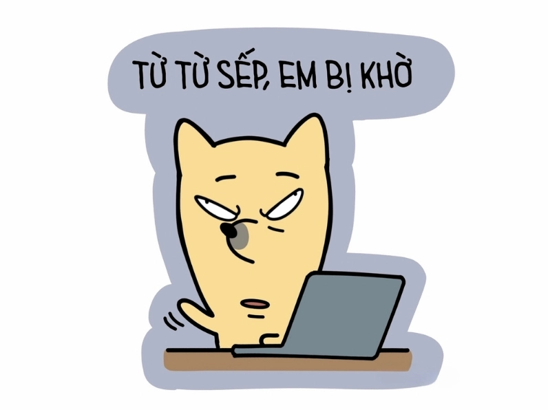 Ảnh meme Gái phố từ từ sếp em khờ trendy