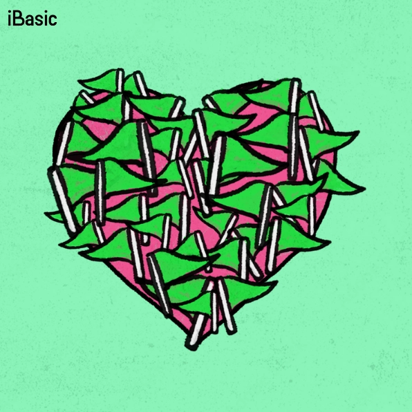 Ảnh meme Green flag tình huống chill lãng mạn