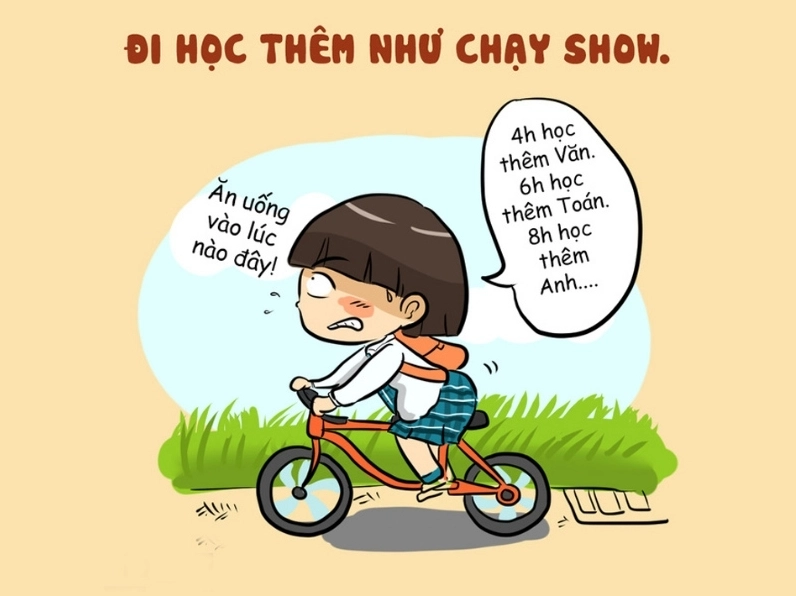 Ảnh meme Hệ tư tưởng đi học chạy show