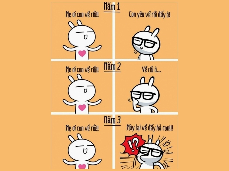 Ảnh meme Hóng biến về thái độ phụ huynh 3 năm đại học với con cái