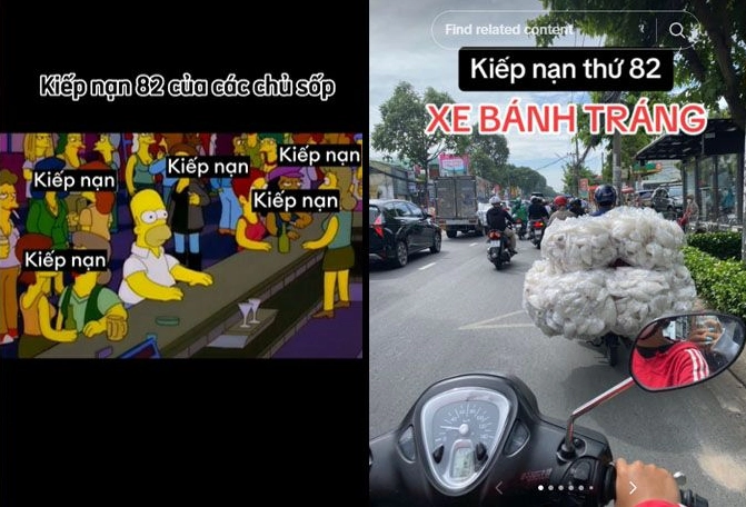 Ảnh meme Kiếp nạn thứ 82 người đàn ông vác đá kiệt sức