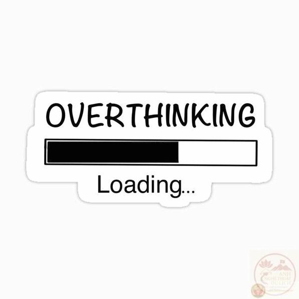 Ảnh meme Overthinking loading sticker vui nhộn