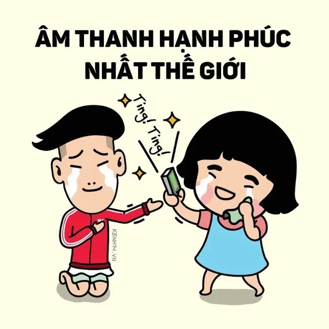 Ảnh meme Rách lành hạnh phúc nghèo cười tươi chân thực