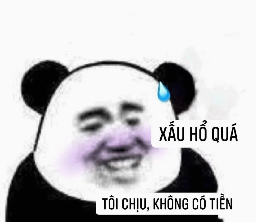 Ảnh meme Rách lành hết tiền rách rưới tương phản