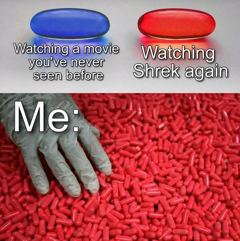 Ảnh meme Red flag blue pill red pill Matrix