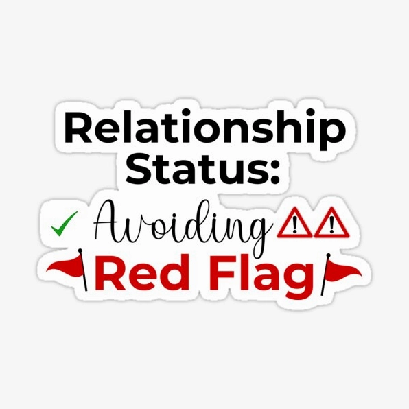 Ảnh meme Red flag relationship avoiding trendz