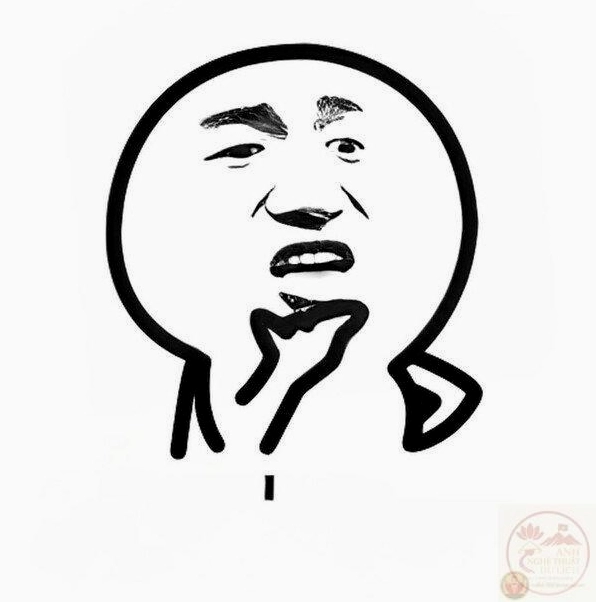 Ảnh meme Test nhân phẩm với biểu cảm suy nghĩ cực ngầu