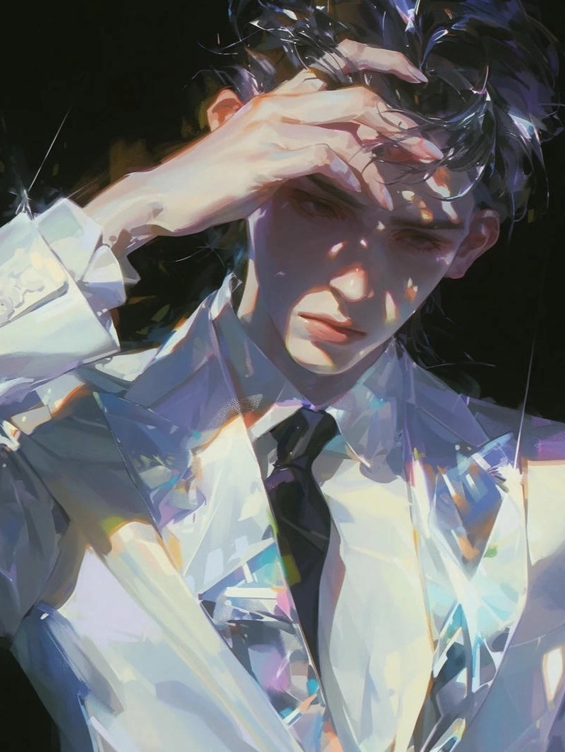 Ảnh meme Tổng tài anime cực đẹp với ánh mắt lôi cuốn mọi ánh nhìn.