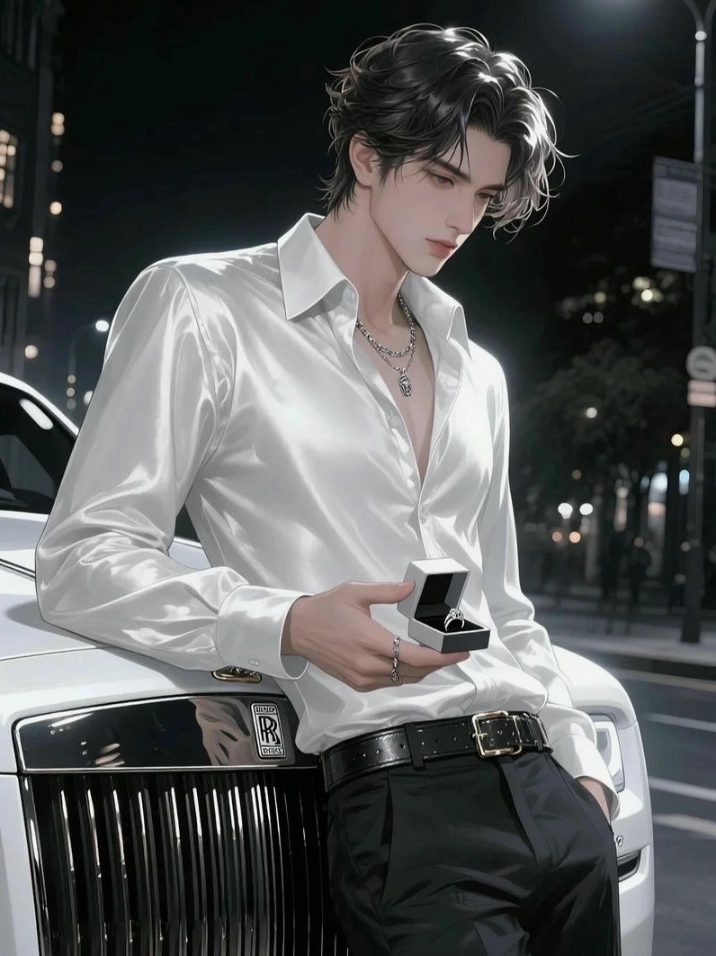 Ảnh meme Tổng tài anime đẹp trai với mái tóc đen đôi mắt hút hồn.