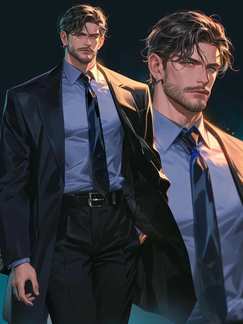 Ảnh meme Tổng tài anime hiện đại đầy khí chất và sự sang trọng.