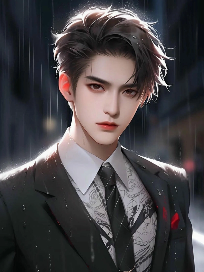 Ảnh meme Tổng tài anime mạnh mẽ đầy uy quyền và sức hút khó cưỡng.