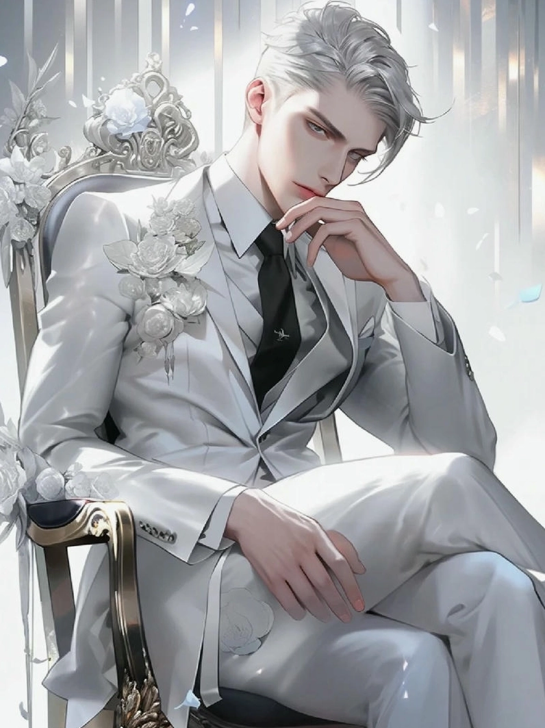 Ảnh meme Tổng tài anime sang chảnh với phong thái vương giả.