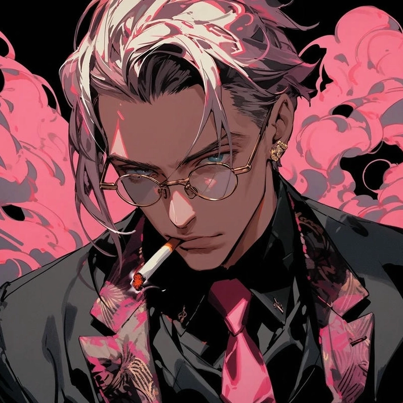 Ảnh meme Tổng tài anime thần bí với ánh mắt ẩn chứa nhiều điều bí mật.