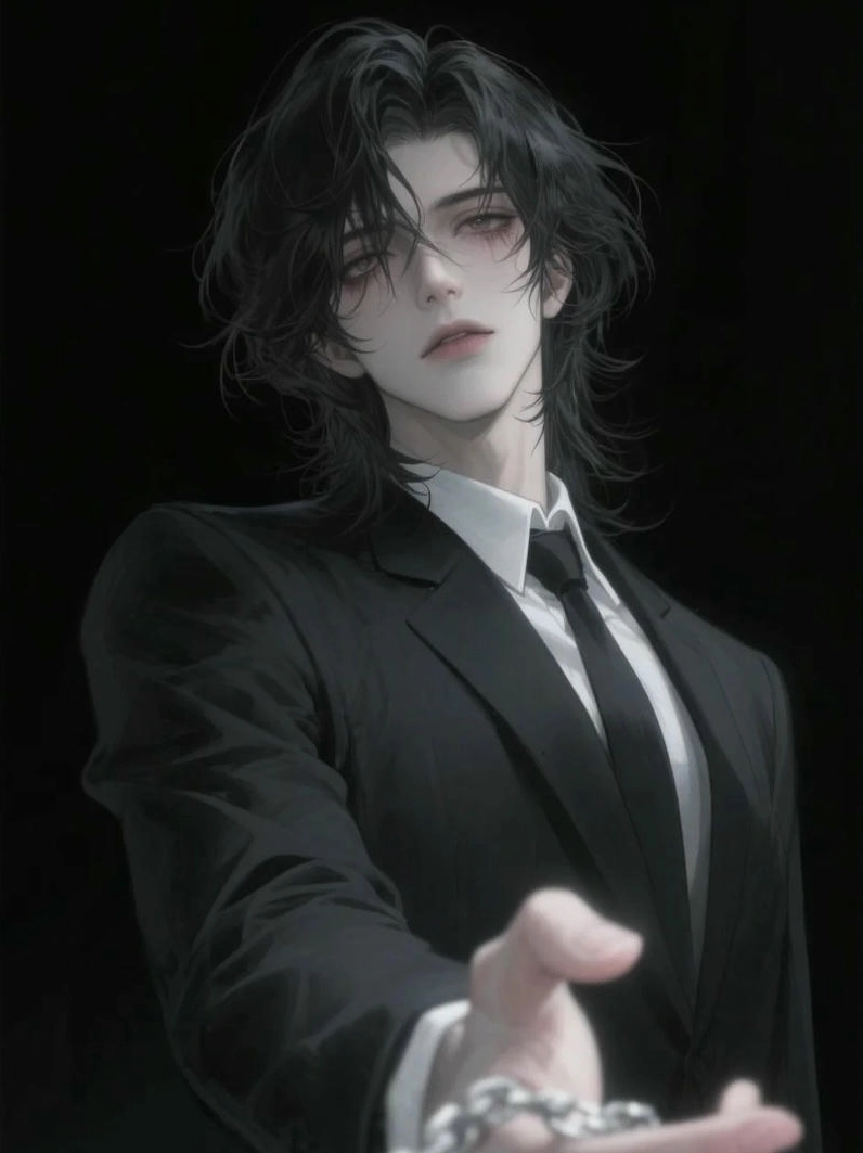 Ảnh meme Tổng tài anime thời thượng với bộ trang phục sành điệu.