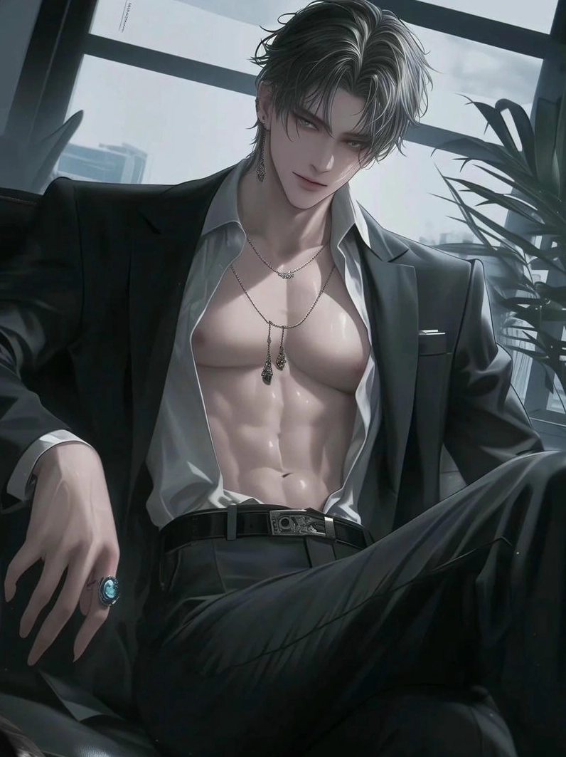 Ảnh meme Tổng tài anime tinh tế trong từng cử chỉ và nét mặt.