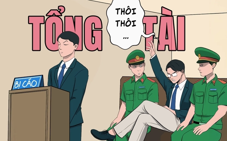 Ảnh meme Tổng tài thư thái nhâm nhi cà phê trong bộ vest đen sang trọng.