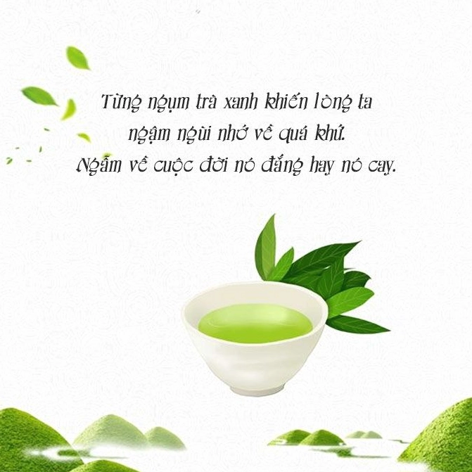 Ảnh meme Trà xanh với cap 'xoáy' đầy ẩn ý và hài hước