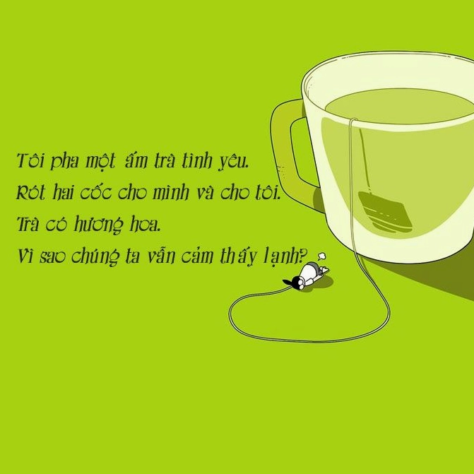 Ảnh meme Trà xanh với stt 'xoáy' cực thâm về cuộc đời