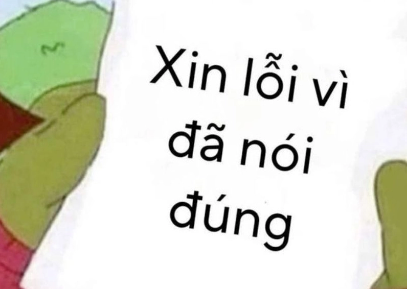 Ảnh meme Xin in tư hình chú chó với khuôn mặt hơi buồn và ánh mắt cầu xin