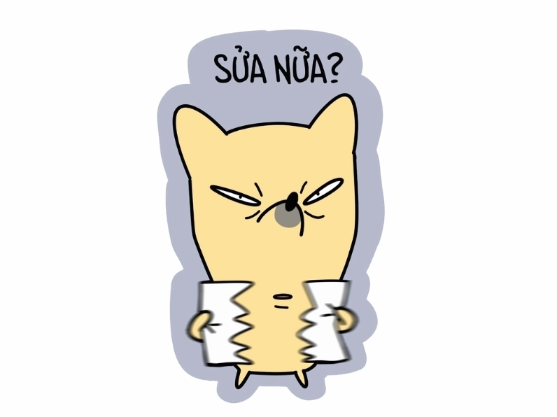 Ảnh meme Xu cà na về sự sửa đổi không ngừng