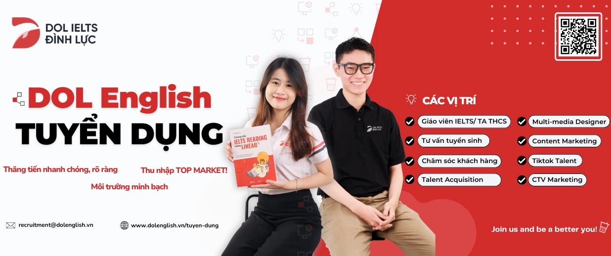 DOL English tuyển dụng với hình ảnh ảnh meme Lùa gà quen thuộc