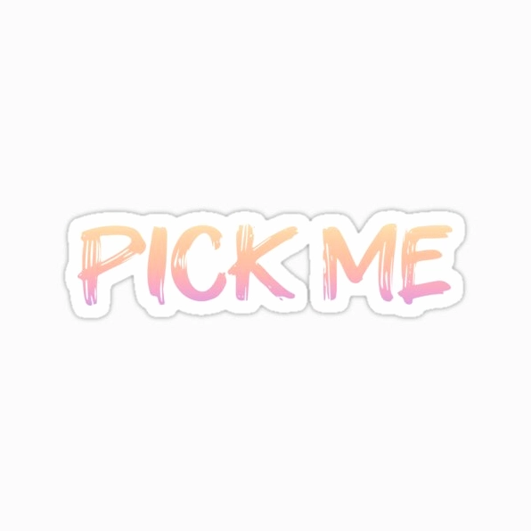 Hình ảnh ảnh meme Pick me girl với kiểu chữ đào cuốn hút