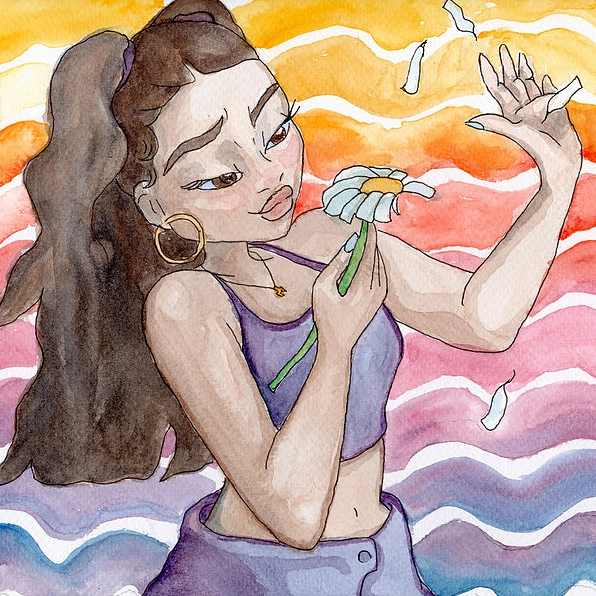 Hình ảnh ảnh meme Pick me girl với vẻ mặt đầy tính toán