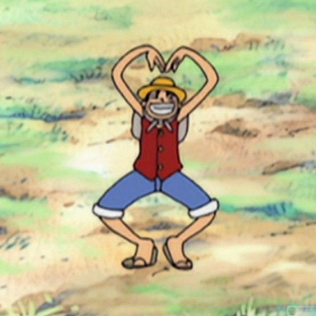 Hình ảnh ảnh meme Trùng sinh nhân vật One Piece thả tim dễ thương