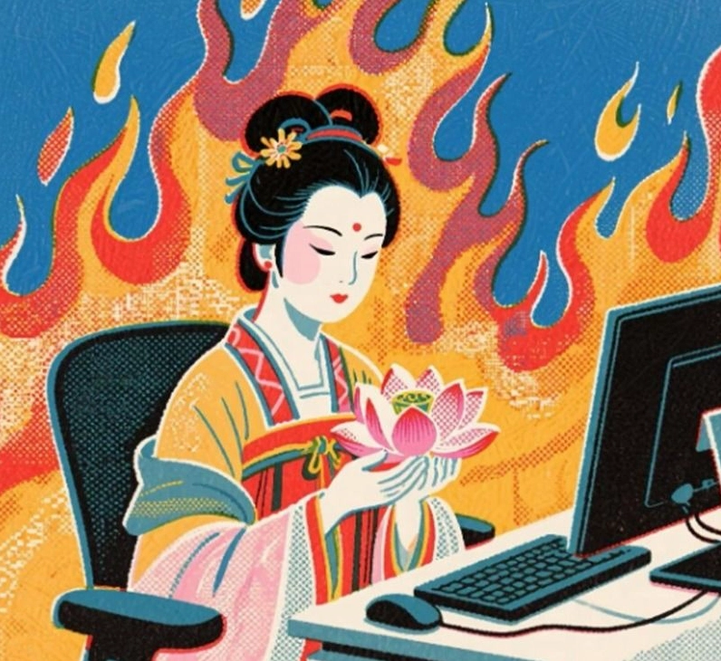 Hình ảnh meme Năng lượng tính nữ ánh sáng dịu dàng