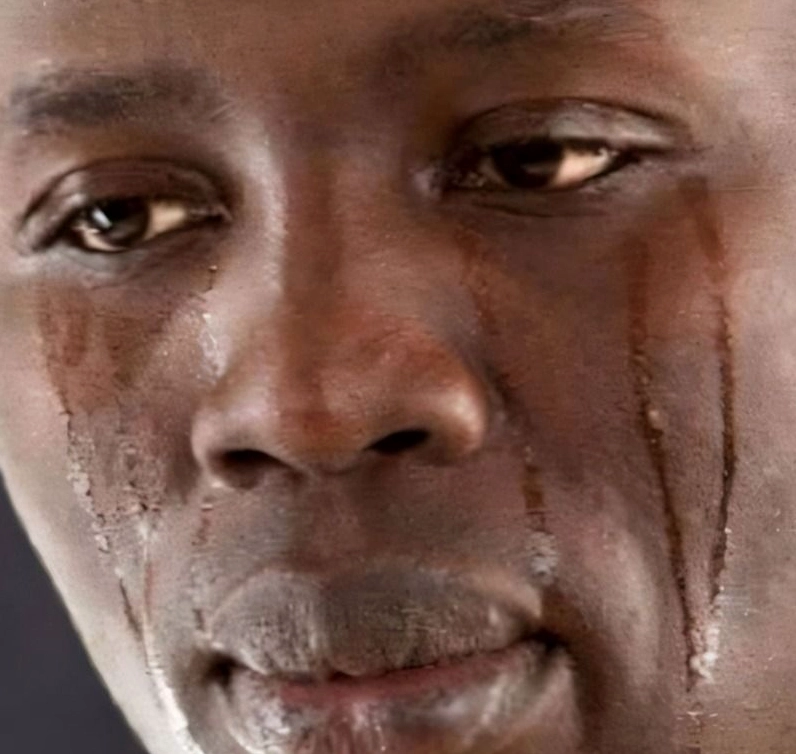 Hình ảnh meme Tiểu tam anh da đen khóc nức nở như mất đi tất cả