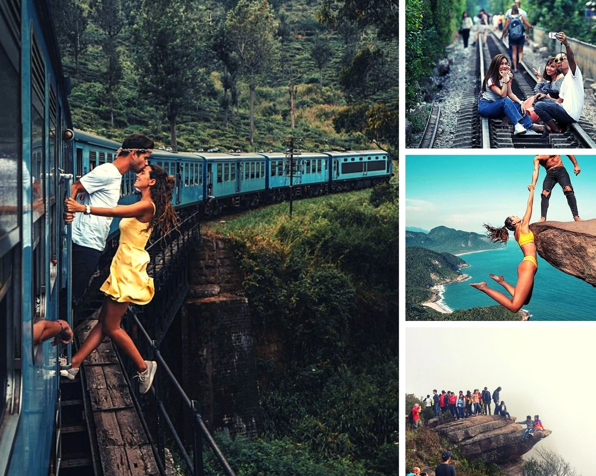 Phong cách ảnh meme Check-in sống ảo tối giản thanh lịch của cô gái