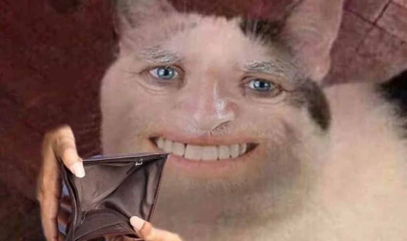 Tấm ảnh meme Hướng ngoại part-time với nụ cười đầy ẩn ý và tinh nghịch